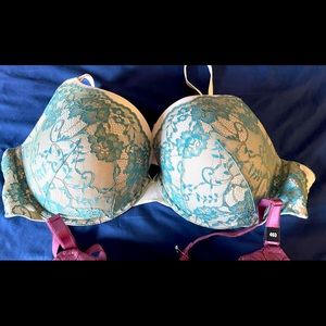 Cream and teal torrid bra - BRAND NEW 46DD